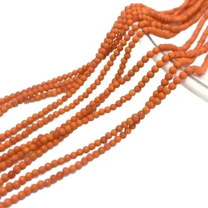 Hochwertige 2mm orangefarbene galvanisierte Kristall-Abstandsperlen für DIY-Schmuck