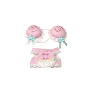 Vestiti per bambole rosa in stile cinese per bambole di cotone da 10 cm