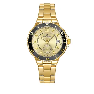 Reloj de Cuarzo para Mujer BS Bee Sister Moda Multifunción Acero Inoxidable Diamantes de Imitación Impermeable Fecha Regalo