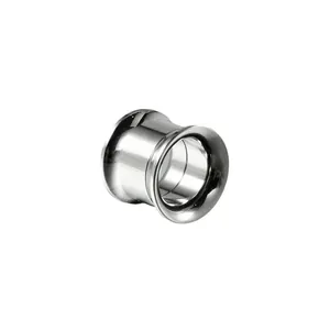 High polished G23 titanium steel double flare internal thread ear tunnel expander jewelry