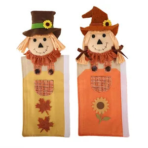 Housses de poignée de frigo épouvantail Thanksgiving lot de 2 décor de cuisine