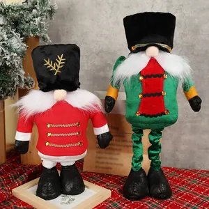 Weihnachten Teleskop Gnom Puppe Nussknacker Soldat Ornament Für Zuhause Festliche Fensterdekoration Rudolf Plüschtier Geschenk