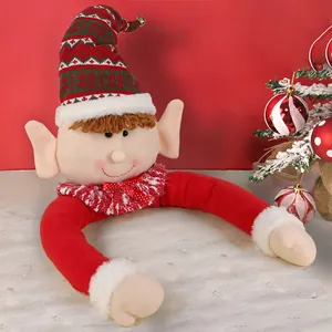 Grande elfo di Natale decorativo abbraccia-albero per addobbi festivi casalinghi