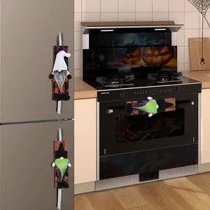 Lot de 3 couvre-poignées de réfrigérateur gnomes d'Halloween pour la cuisine