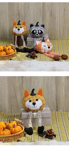 Poupées de citrouille de Thanksgiving avec de longues jambes pour décoration intérieure