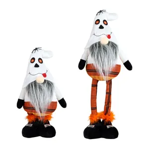 Halloween spookkabouter pluche poppen met uitschuifbare poten voor feestelijke decoratie