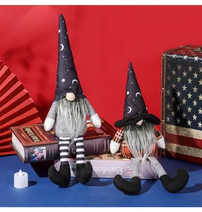 Halloween witch hat gnomes long leg plush decor dolls