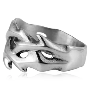 Vintage Edelstahl Tyrannosaurus Rex Ring mit hohlem Punk-Stil Design für coole Herren
