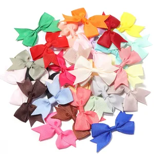 Bunte Grosgrain-Ripsband-Schleifen für DIY-Haarschmuck und kreative Bastelarbeiten