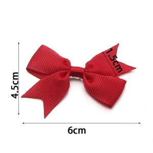 Rote Ripsband-Schleife mit Schwalbenschwanz-Enden für DIY-Haarschmuck und Kleidung
