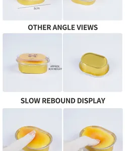 Close-up of realistic slow rebound PU cheese cake toy showing soft texture