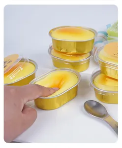 Close-up showing the squishy texture of a simulation half-baked cheesecake toy