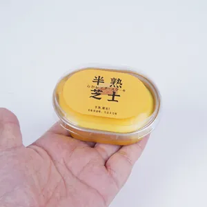 Realistic PU slow rebound half-baked cheesecake squishy toy for effective stress relief (85)