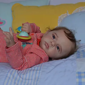 Lifelike 60cm Cameron reborn baby boy doll with realistic 3D skin textures and visible veins