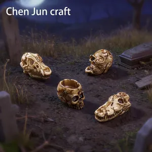 Miniature resin animal skull skeletons for DIY landscape and gothic decor