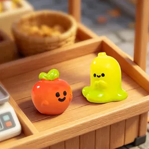 Lindas figuras de frutas en miniatura para decoración creativa de escritorio DIY