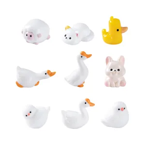 Collection de figurines d'animaux miniatures pour la décoration de micro-paysages DIY