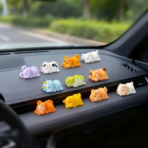 Dodici Segni Zodiacali Statuine di Animali in Resina Piccoli Ornamenti per la Decorazione della Scrivania dell'Auto Fai da Te