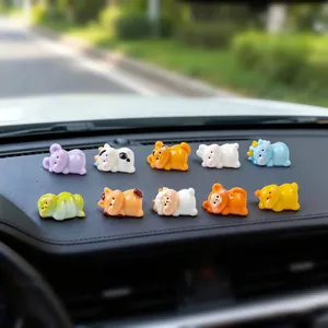Set di 12 simpatiche figurine di animali dello zodiaco per cruscotto auto e decorazione fai da te