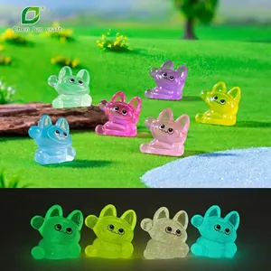 Luminous Mini Kitten Figurine Resin Micro Landscape Ornament DIY Craft Accessories Cute Cartoon Cat Decoration For Home Office