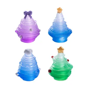 Décorations sapin de Noël lumineuses pour bricolage de micro-paysage et scène de neige