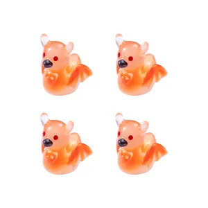 Luminous Halloween skull duck bat figurines for DIY miniature landscape decorations