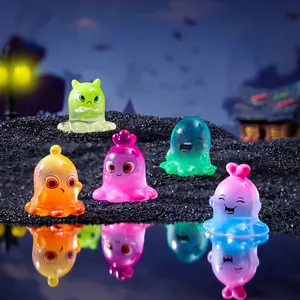 Set of colorful mini monster figurines for DIY crafts and micro landscape decoration