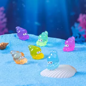 Luminous hermit crab miniatures for DIY aquarium and micro-landscape decoration