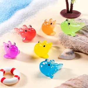 Luminous Mudskipper Figurine Resin Miniature Animal Model Micro Landscape Garden Decor DIY Sand Beach Craft Accessories