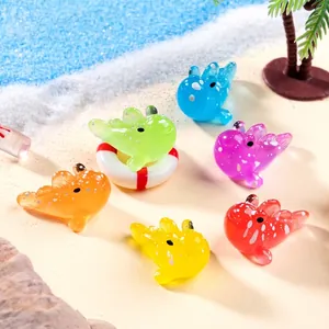 Colorful luminous mudskipper figurines for ocean beach micro landscape DIY decor.