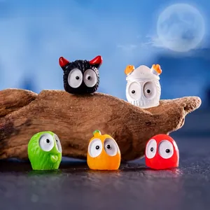 Miniatuur Halloween lichtgevende spoken figuren set voor DIY micro-landschap decor