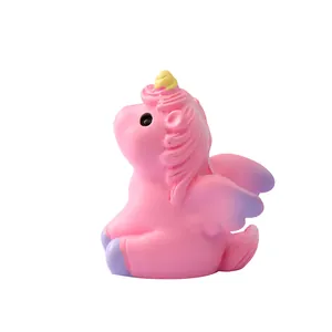 Adorable mini pink resin unicorn figurine perfect for micro landscape gardening decor