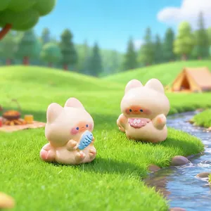 Süße siamesische Katzenfiguren für DIY-Mini-Landschaften und Schreibtischdekoration