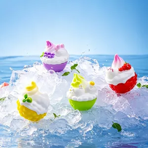 4er-Set bunte Miniatur-Eiscreme-Schalen-Figuren für DIY-Mikrolandschaftsdekoration