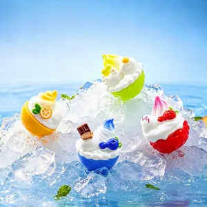 Simulation Eiscreme und Obstschalen Miniaturen für DIY Puppenhaus Dekoration