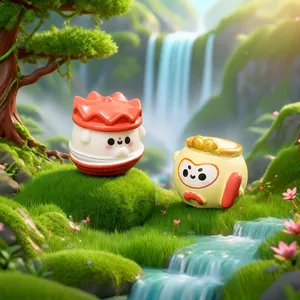 Cute mini Journey to the West cartoon figurines for micro-landscape car and desktop decor