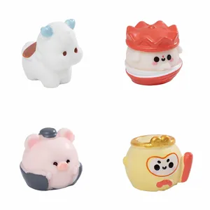 Set of 4 cute cartoon Journey to the West mini figurines for DIY dollhouse decor