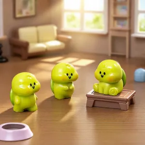 Adorable fat little turtle figurines for mini desktop decoration and micro landscapes