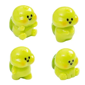 Miniature cute chubby turtle figurines for micro landscape and DIY desktop decoration