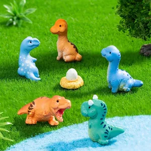 Figurines de dinosaures miniatures pour décoration de micro-paysage et jardin DIY