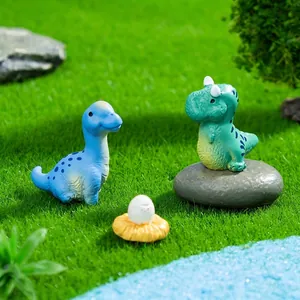 Figurines de dinosaures miniatures en résine pour aménagement paysager de micro jardin
