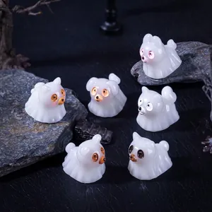 Statuine di cane fantasma luminose per decorazioni fai-da-te micro-paesaggio 6 pezzi