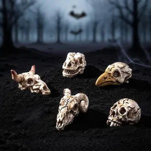 Scheletri di teschi di animali in miniatura per terrari fai-da-te e micro-paesaggi