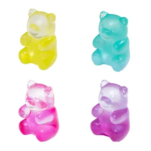 Bunte Gummibärchen-Figuren mit Farbverlauf für DIY-Anhänger und Mini-Dekoration