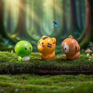 Miniature di animali carini per decorazione micro paesaggio fai-da-te