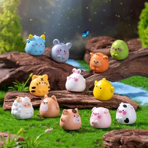 Lot de 12 figurines miniatures du zodiaque pour loisirs créatifs et décoration de bureau