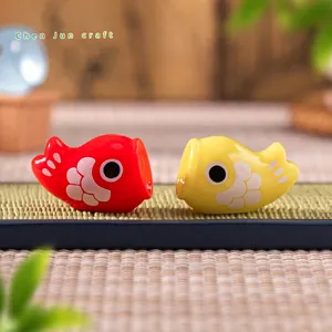 Miniature luminous Japanese carp streamers for dollhouse and fairy garden decor