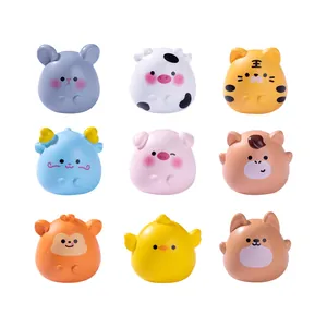 Collection de neuf adorables figurines d'animaux du zodiaque pour décoration DIY
