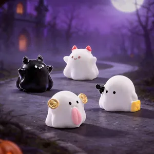 Figurine in miniatura di fantasmi e demoni di Halloween per decorazioni da giardino e tavolo.