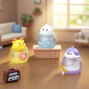 Figurines miniatures d'animaux en coupe de glace pour maison de poupée et bureau